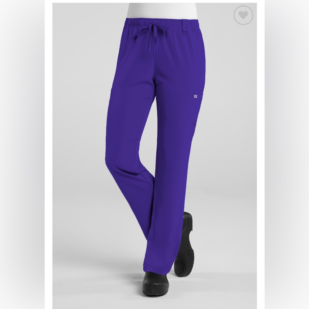 Irg elevate grape Purple scrub Pants small petite new with tags